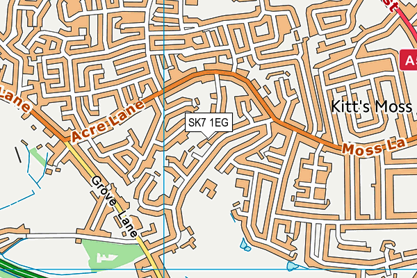 SK7 1EG map - OS VectorMap District (Ordnance Survey)