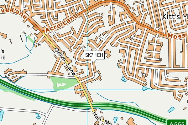 SK7 1EH map - OS VectorMap District (Ordnance Survey)