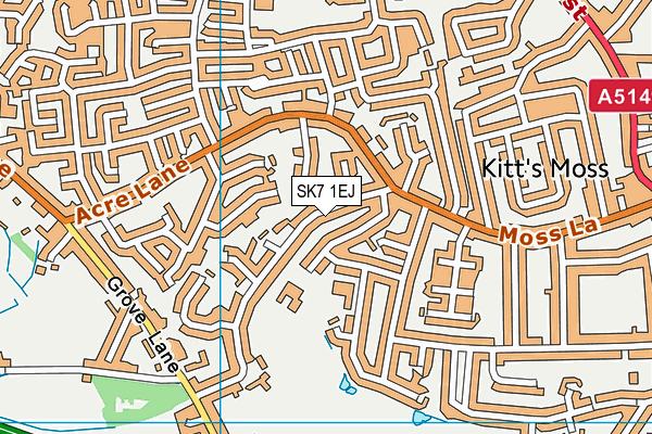 SK7 1EJ map - OS VectorMap District (Ordnance Survey)