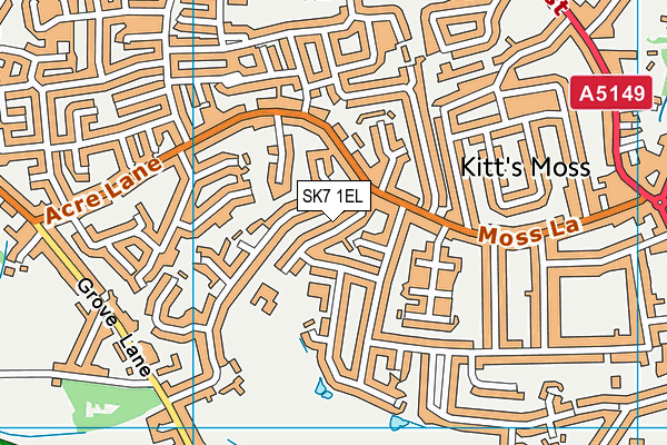 SK7 1EL map - OS VectorMap District (Ordnance Survey)