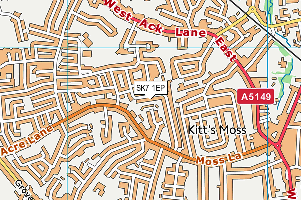 SK7 1EP map - OS VectorMap District (Ordnance Survey)