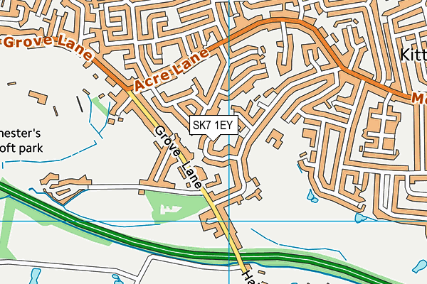 SK7 1EY map - OS VectorMap District (Ordnance Survey)