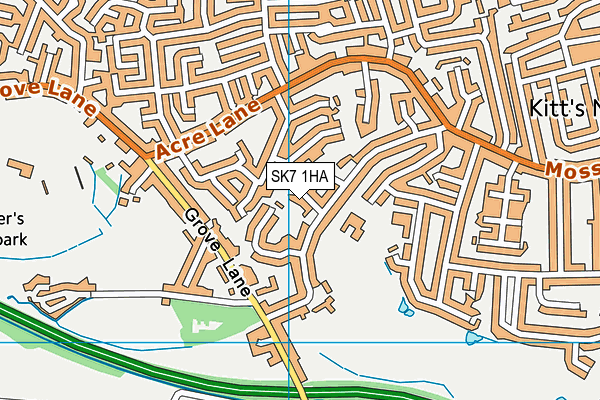 SK7 1HA map - OS VectorMap District (Ordnance Survey)