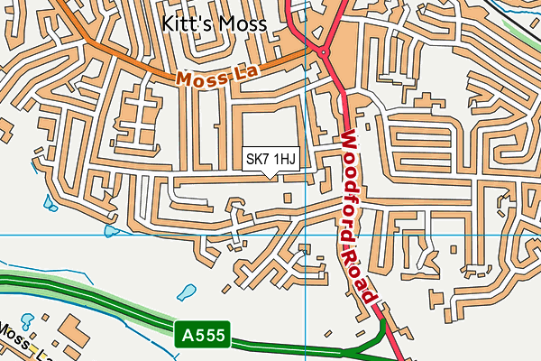 SK7 1HJ map - OS VectorMap District (Ordnance Survey)