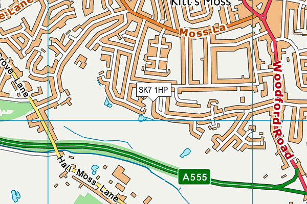 SK7 1HP map - OS VectorMap District (Ordnance Survey)