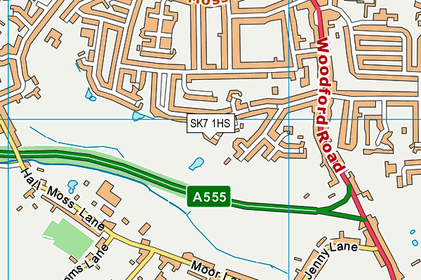 SK7 1HS map - OS VectorMap District (Ordnance Survey)