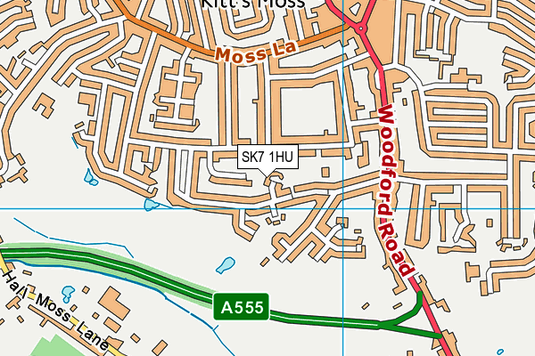 SK7 1HU map - OS VectorMap District (Ordnance Survey)