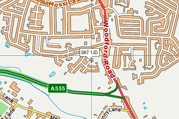 SK7 1JD map - OS VectorMap District (Ordnance Survey)