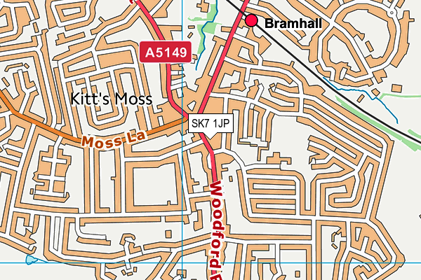 SK7 1JP map - OS VectorMap District (Ordnance Survey)