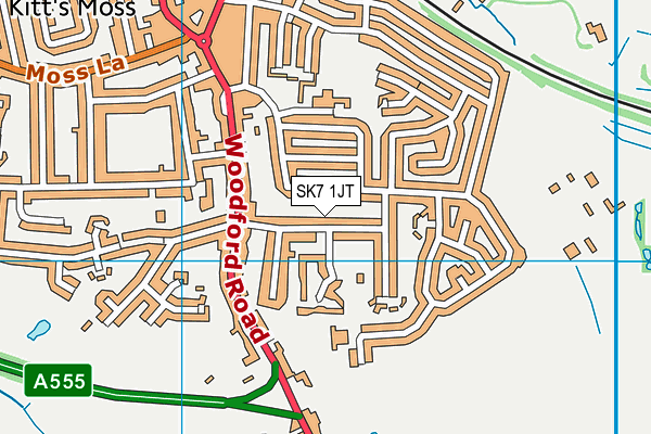 Bramhall Queensgate Tennis Club map (SK7 1JT) - OS VectorMap District (Ordnance Survey)