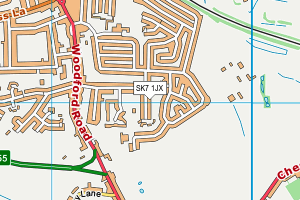 SK7 1JX map - OS VectorMap District (Ordnance Survey)