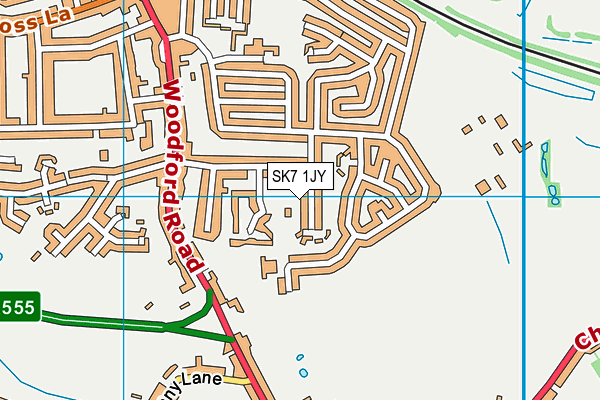 SK7 1JY map - OS VectorMap District (Ordnance Survey)