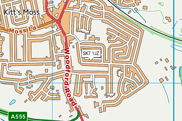 SK7 1JZ map - OS VectorMap District (Ordnance Survey)