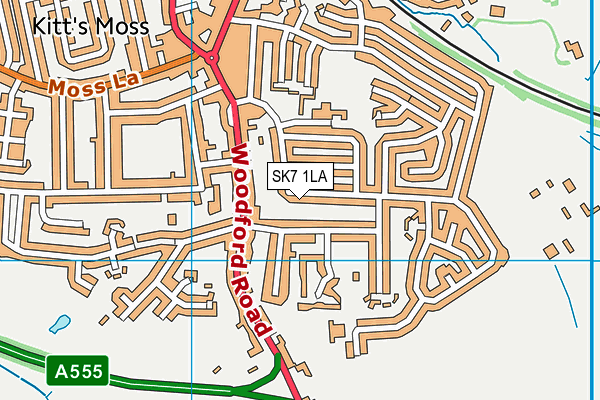 SK7 1LA map - OS VectorMap District (Ordnance Survey)