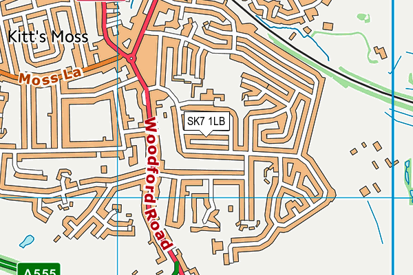 SK7 1LB map - OS VectorMap District (Ordnance Survey)