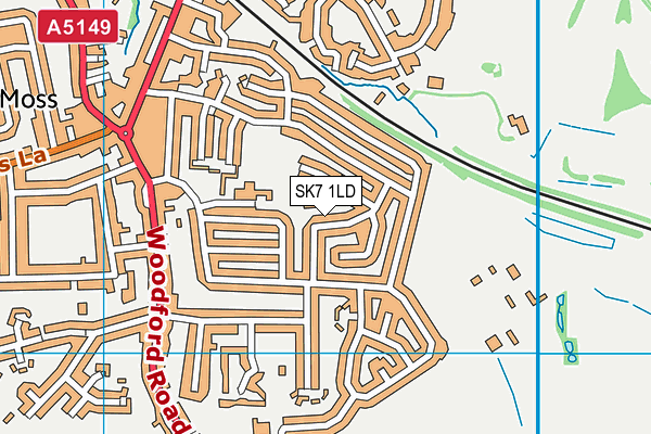 SK7 1LD map - OS VectorMap District (Ordnance Survey)