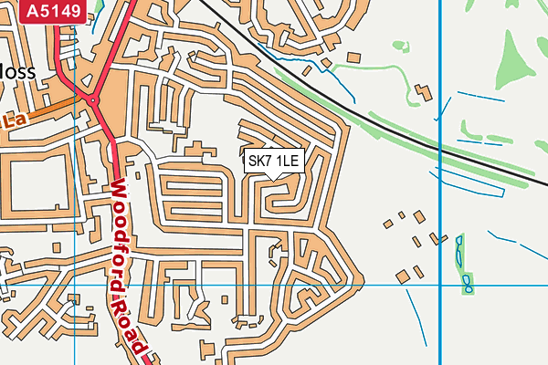SK7 1LE map - OS VectorMap District (Ordnance Survey)