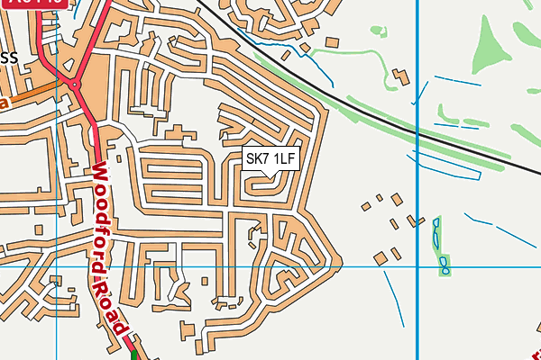 SK7 1LF map - OS VectorMap District (Ordnance Survey)