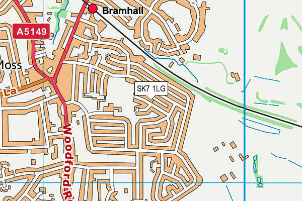 SK7 1LG map - OS VectorMap District (Ordnance Survey)