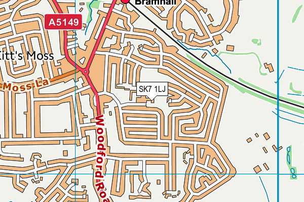 SK7 1LJ map - OS VectorMap District (Ordnance Survey)