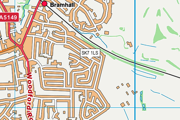 SK7 1LS map - OS VectorMap District (Ordnance Survey)