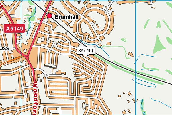 SK7 1LT map - OS VectorMap District (Ordnance Survey)