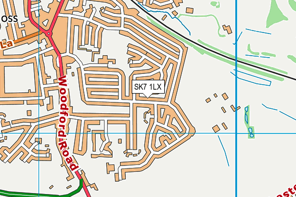 SK7 1LX map - OS VectorMap District (Ordnance Survey)