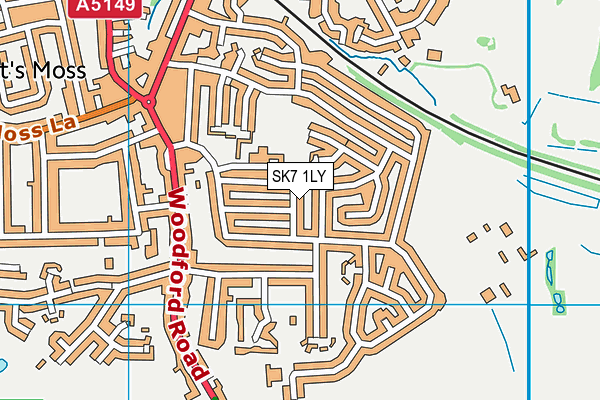 SK7 1LY map - OS VectorMap District (Ordnance Survey)