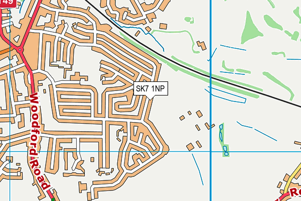 SK7 1NP map - OS VectorMap District (Ordnance Survey)