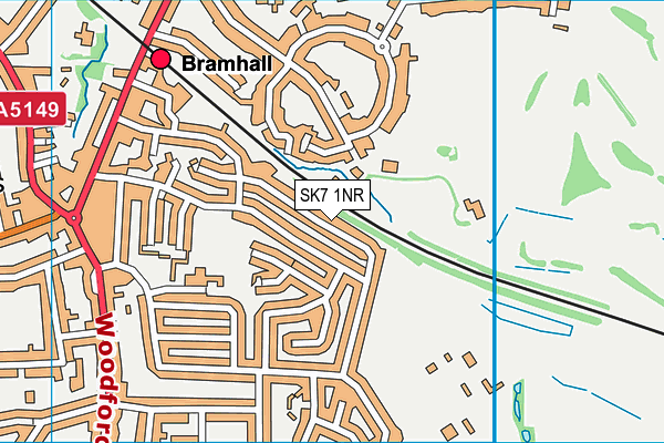 SK7 1NR map - OS VectorMap District (Ordnance Survey)