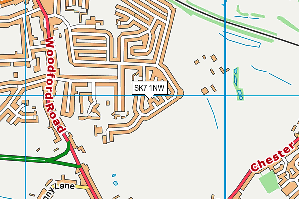 SK7 1NW map - OS VectorMap District (Ordnance Survey)