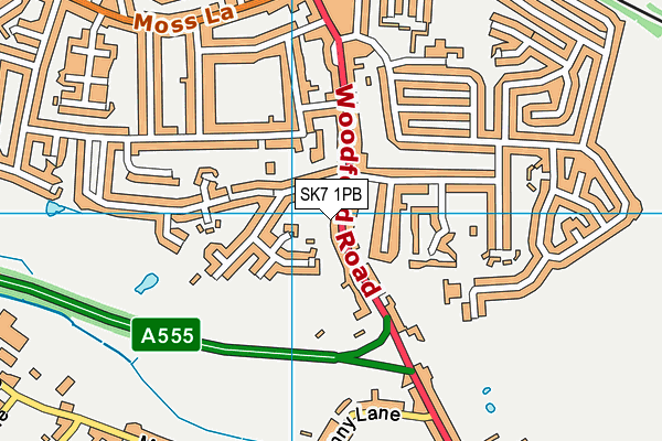 SK7 1PB map - OS VectorMap District (Ordnance Survey)