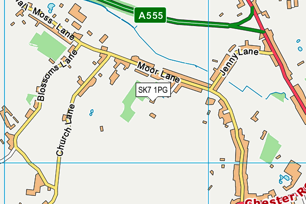 SK7 1PG map - OS VectorMap District (Ordnance Survey)