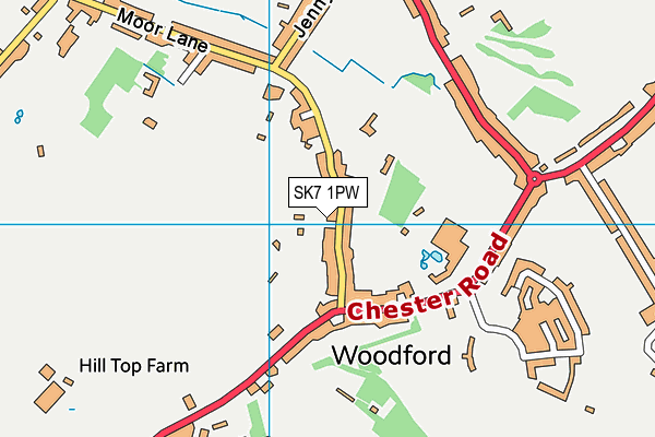 SK7 1PW map - OS VectorMap District (Ordnance Survey)