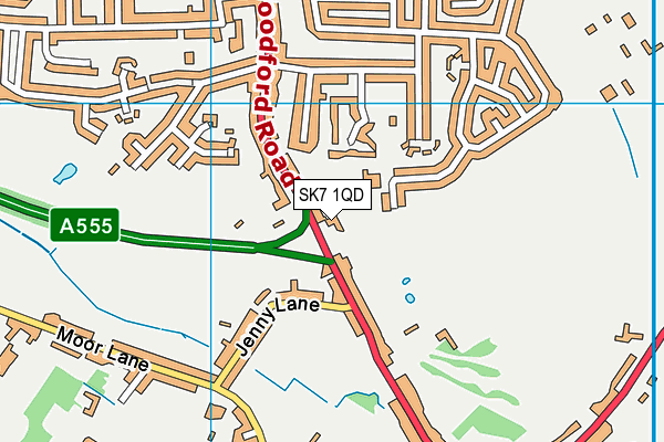 SK7 1QD map - OS VectorMap District (Ordnance Survey)