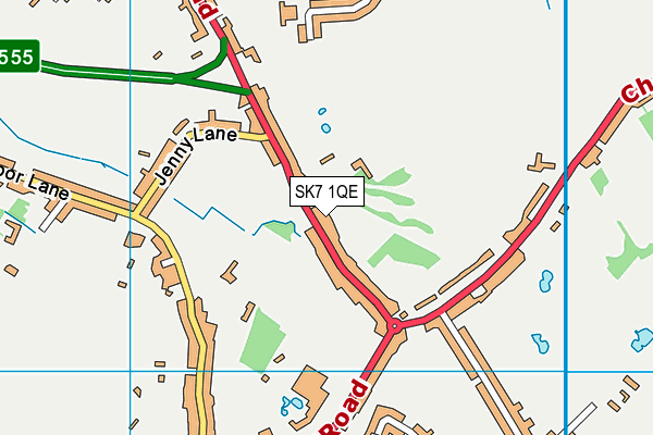SK7 1QE map - OS VectorMap District (Ordnance Survey)