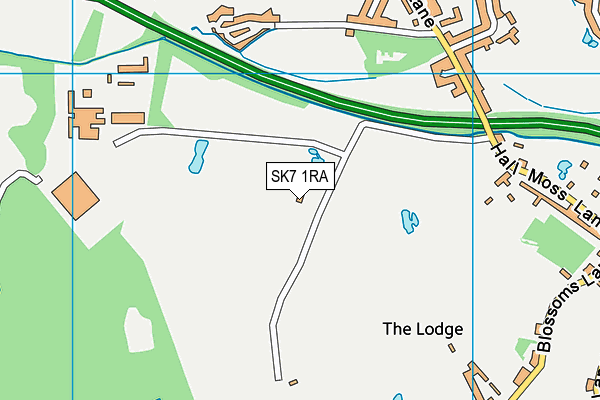 SK7 1RA map - OS VectorMap District (Ordnance Survey)