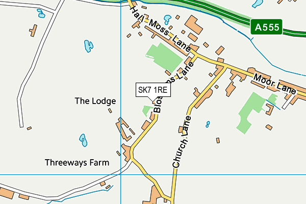 SK7 1RE map - OS VectorMap District (Ordnance Survey)