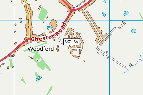 SK7 1SA map - OS VectorMap District (Ordnance Survey)