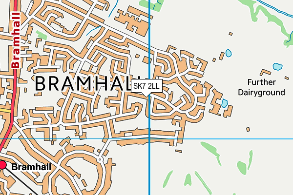 SK7 2LL map - OS VectorMap District (Ordnance Survey)