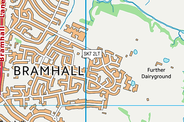 Ladybrook Primary School map (SK7 2LT) - OS VectorMap District (Ordnance Survey)