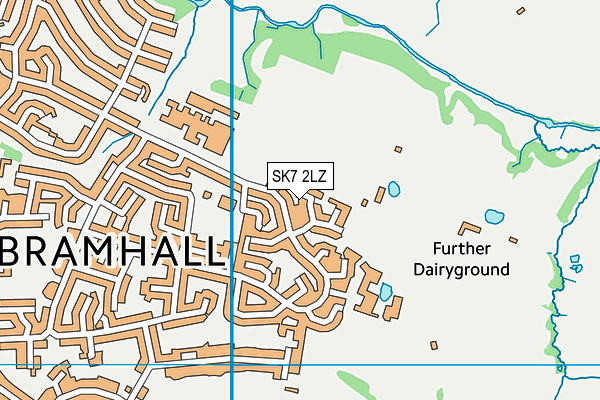 SK7 2LZ map - OS VectorMap District (Ordnance Survey)
