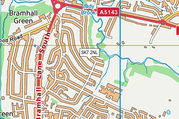 SK7 2NL map - OS VectorMap District (Ordnance Survey)