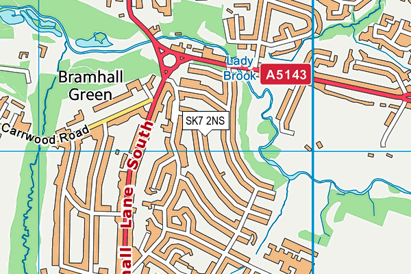 SK7 2NS map - OS VectorMap District (Ordnance Survey)