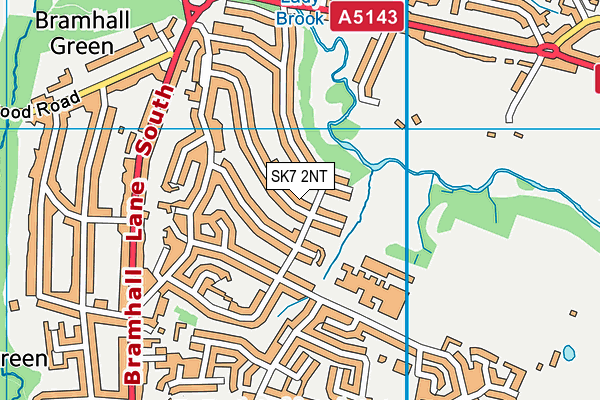 SK7 2NT map - OS VectorMap District (Ordnance Survey)