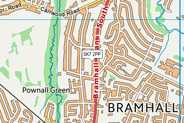 Map of SANDWICH HEAVEN BRAMHALL LIMITED at district scale