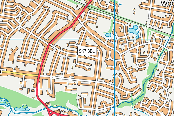 SK7 3BL map - OS VectorMap District (Ordnance Survey)