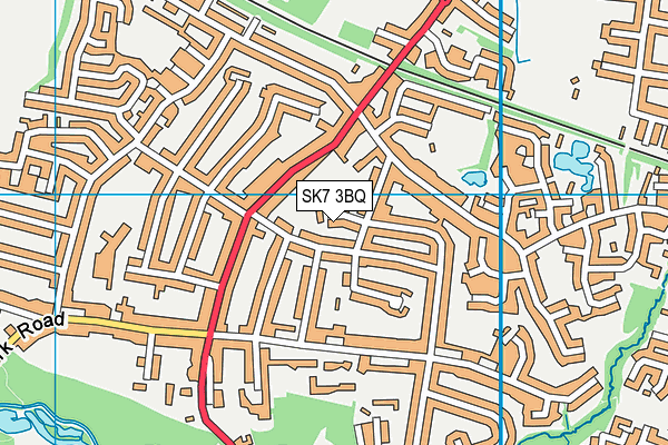 SK7 3BQ map - OS VectorMap District (Ordnance Survey)
