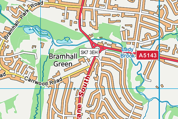 SK7 3EH map - OS VectorMap District (Ordnance Survey)