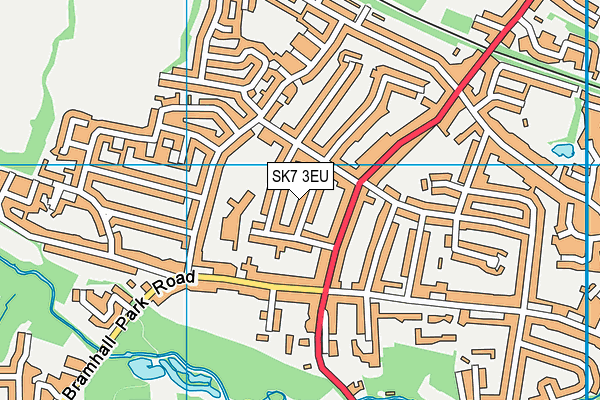 SK7 3EU map - OS VectorMap District (Ordnance Survey)
